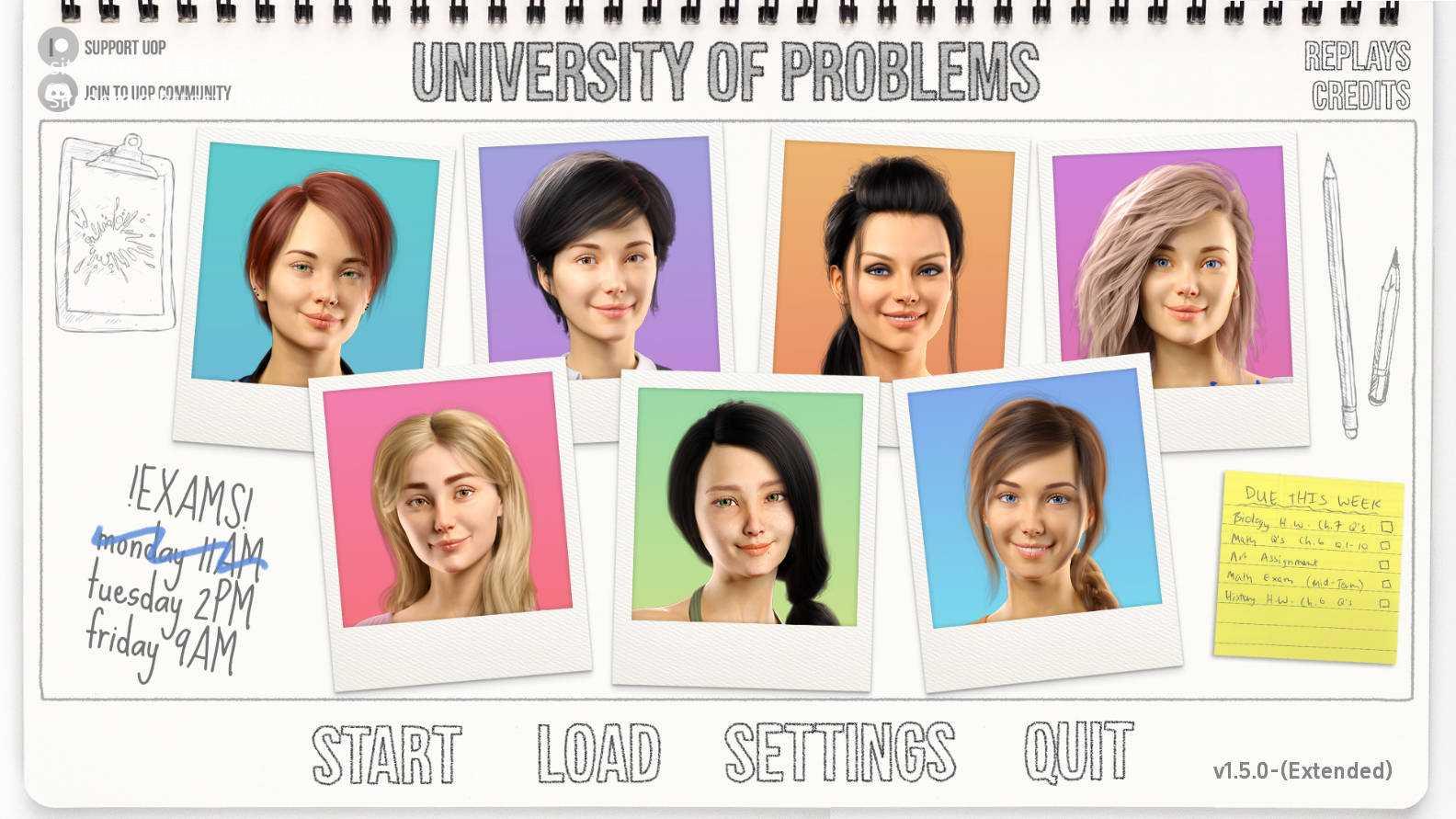 [SLG/汉化/动态/双端] 问题大学 学院情缘/University of Problems v1.5.0 Extended AI汉化 [11.7G/FM/W